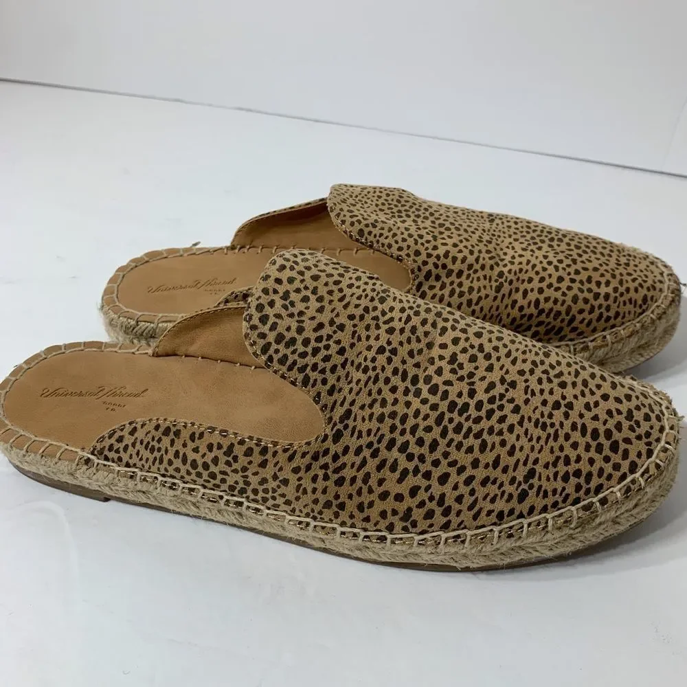 EUC‎ Universal Thread Animal Print Espadrille Mules